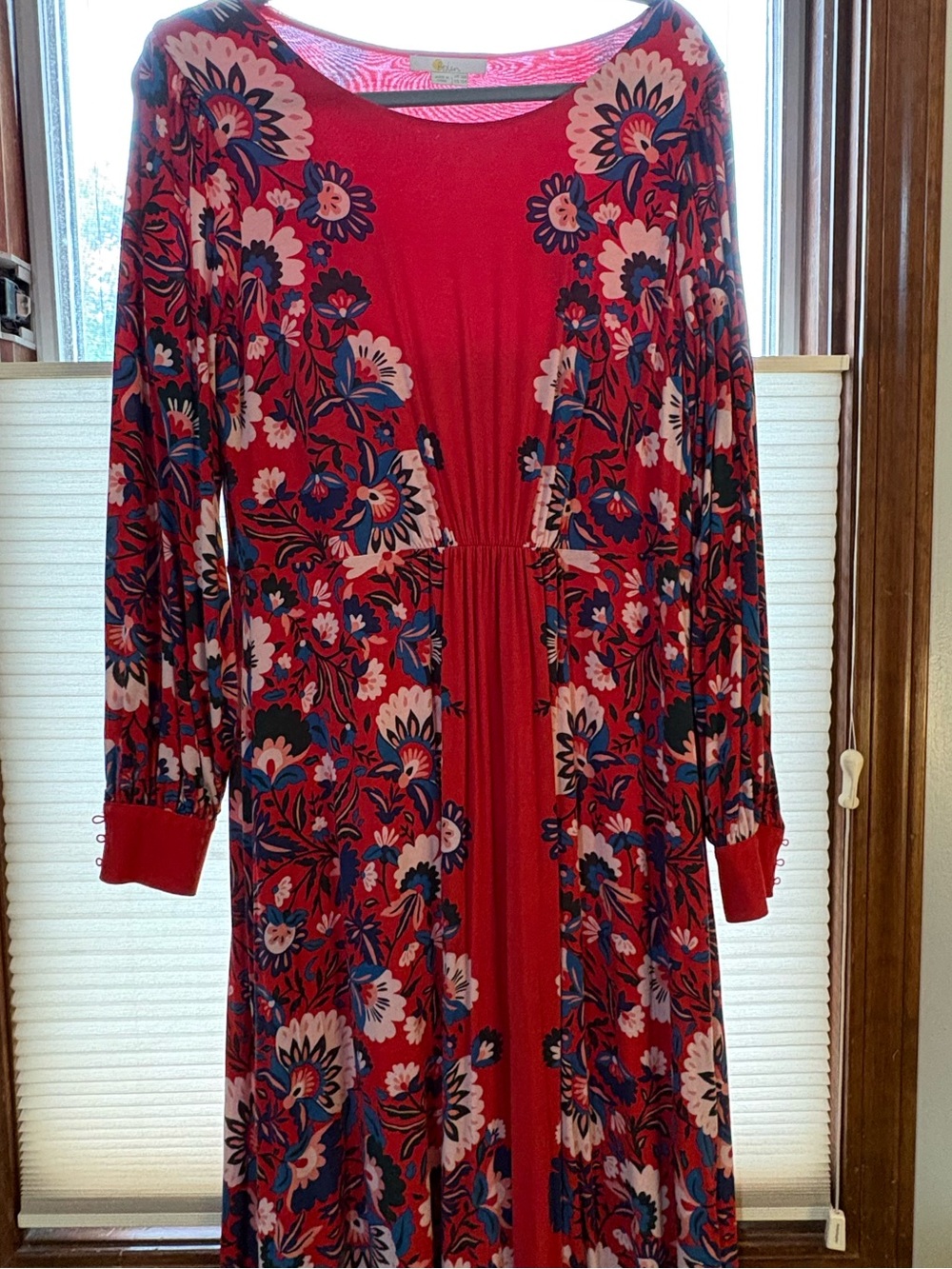 Boden Red Crewneck Dress
